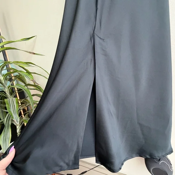 A. New. Day Elegant Black Maxi Dress - Picture 10 of 14